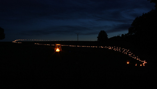 Gnther Schaefer: Installation "Lichtpfad"
